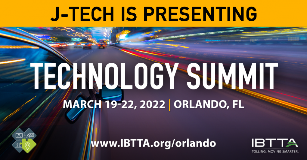 JTech to present at IBTTA Technology Summit panel JTech, Chester